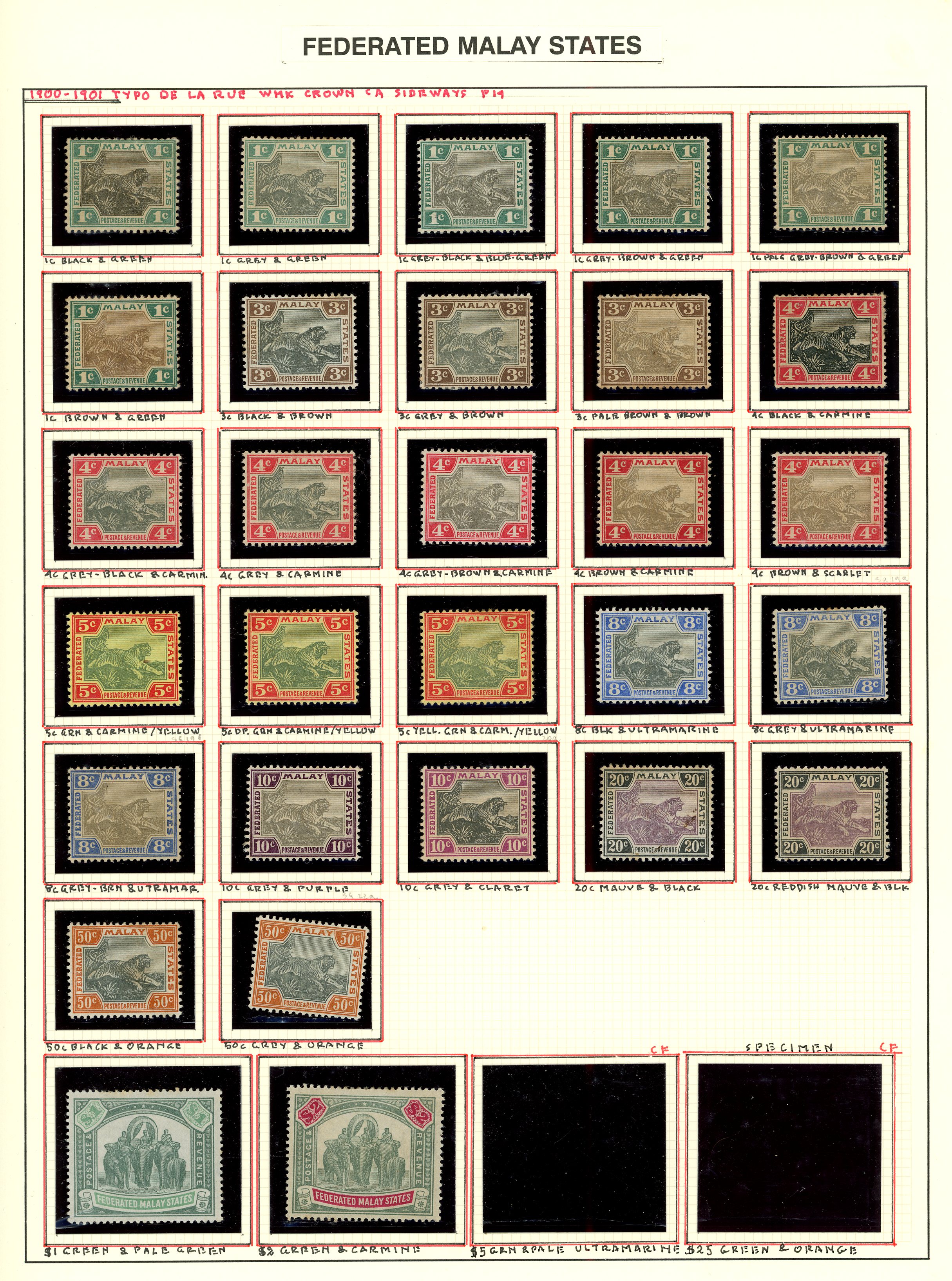 1900-34 mint collection (93) on...