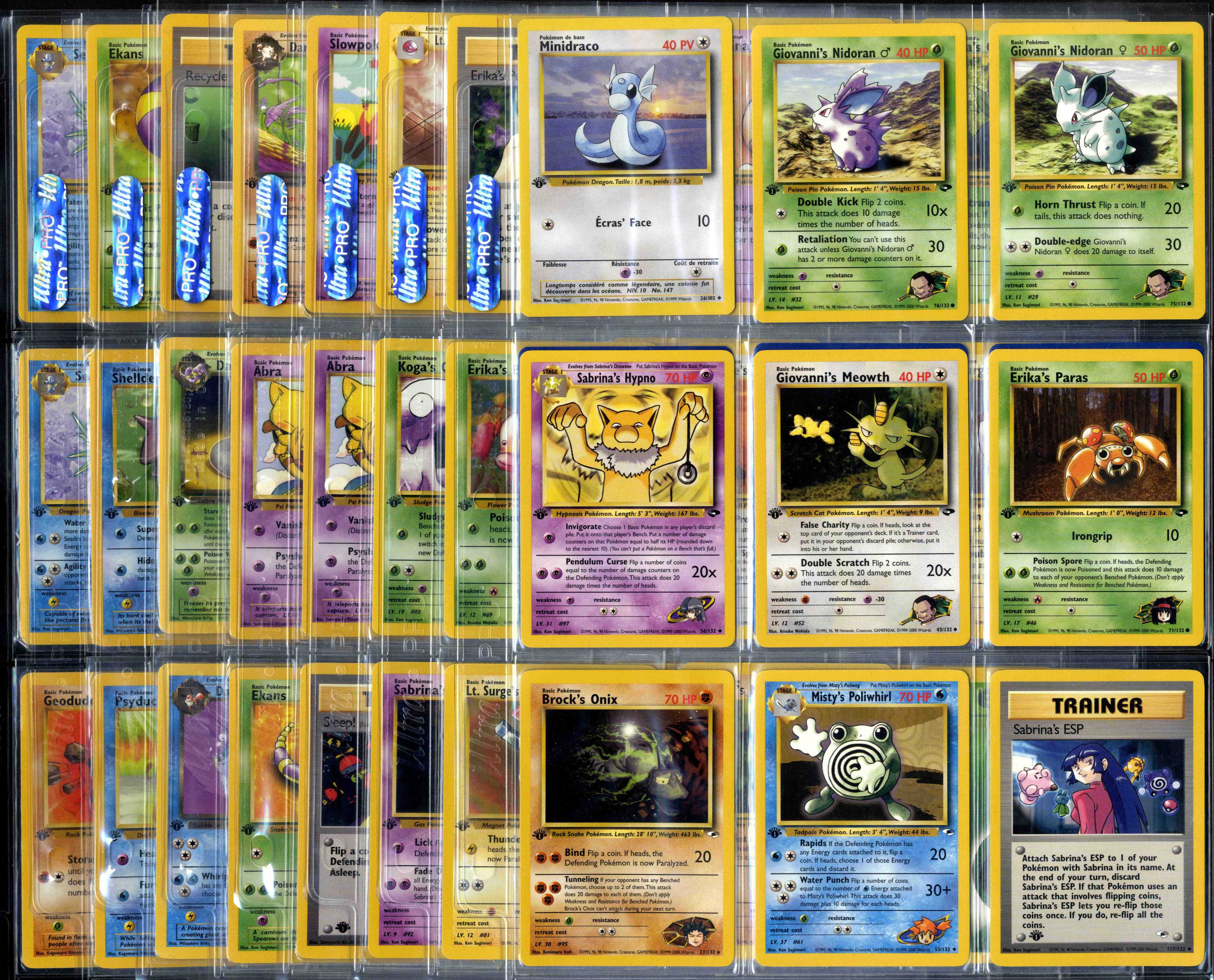 Pokémon TCG - 1st Edition Base Set - Gym Collection