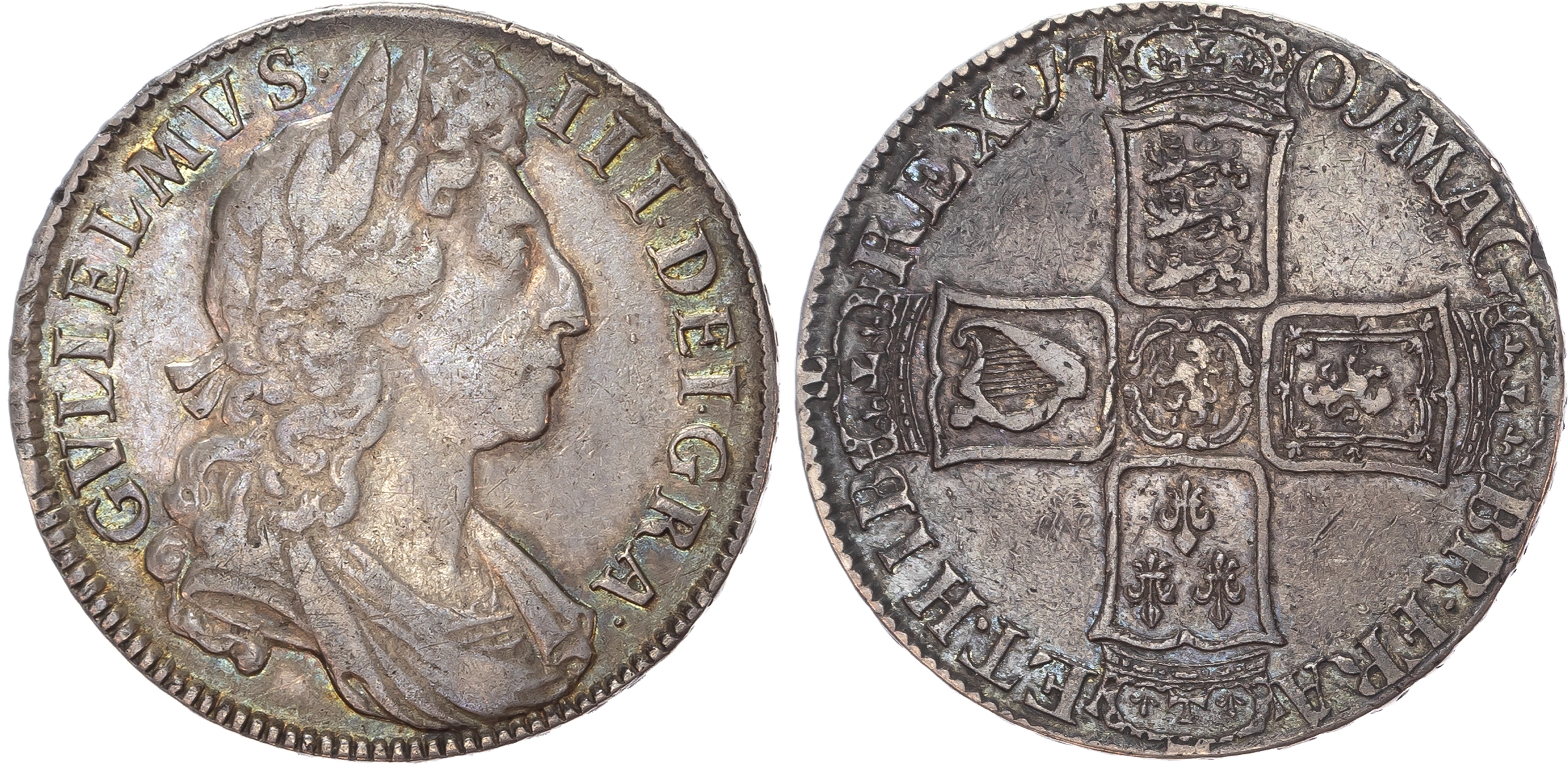 William III (1694-1702), Halfcrown, 1701 DECIMO TERTIO