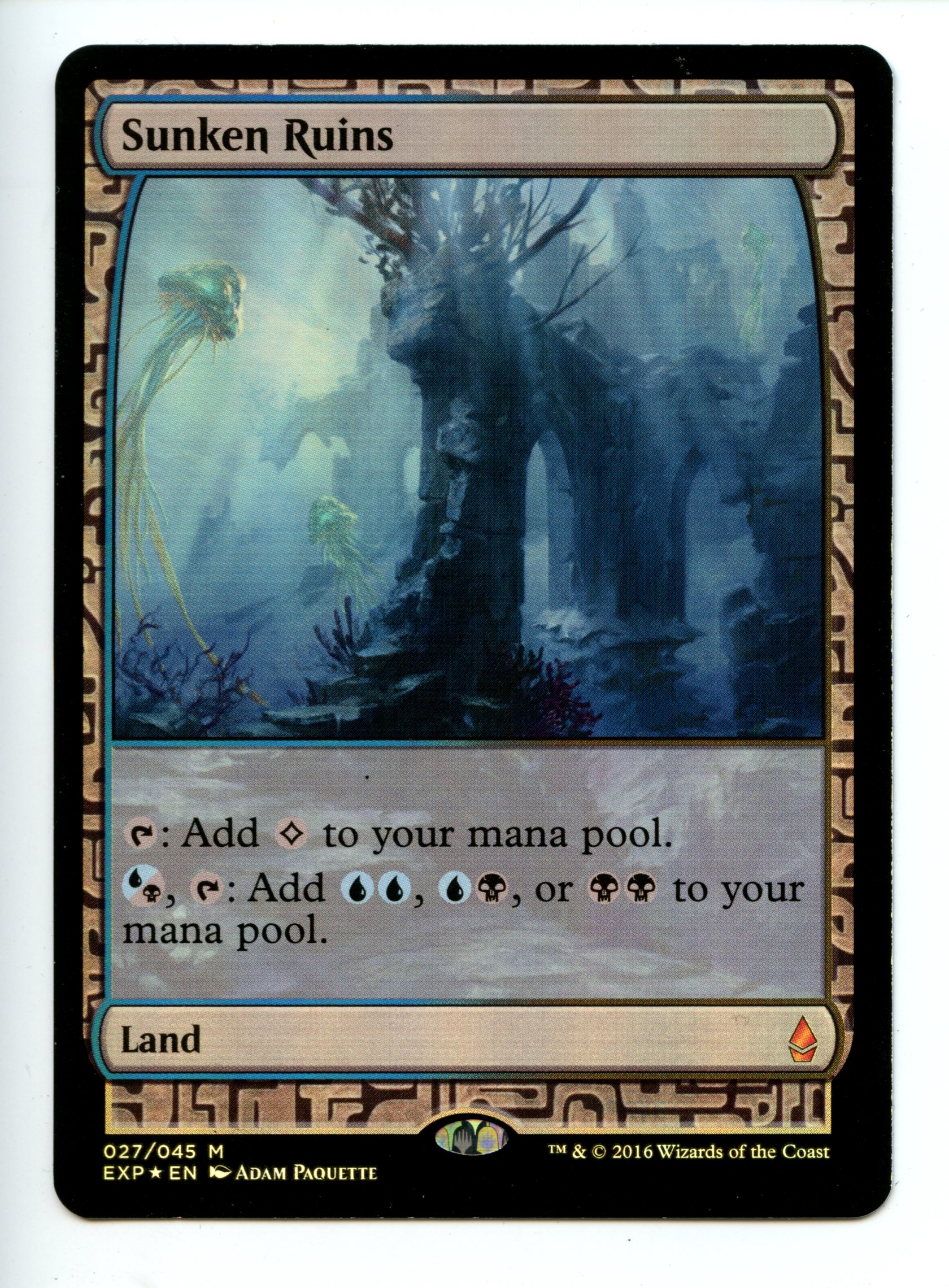 Magic the Gathering - Sunken Ruins  - Zendikar Expeditions  - Moderatly Played 