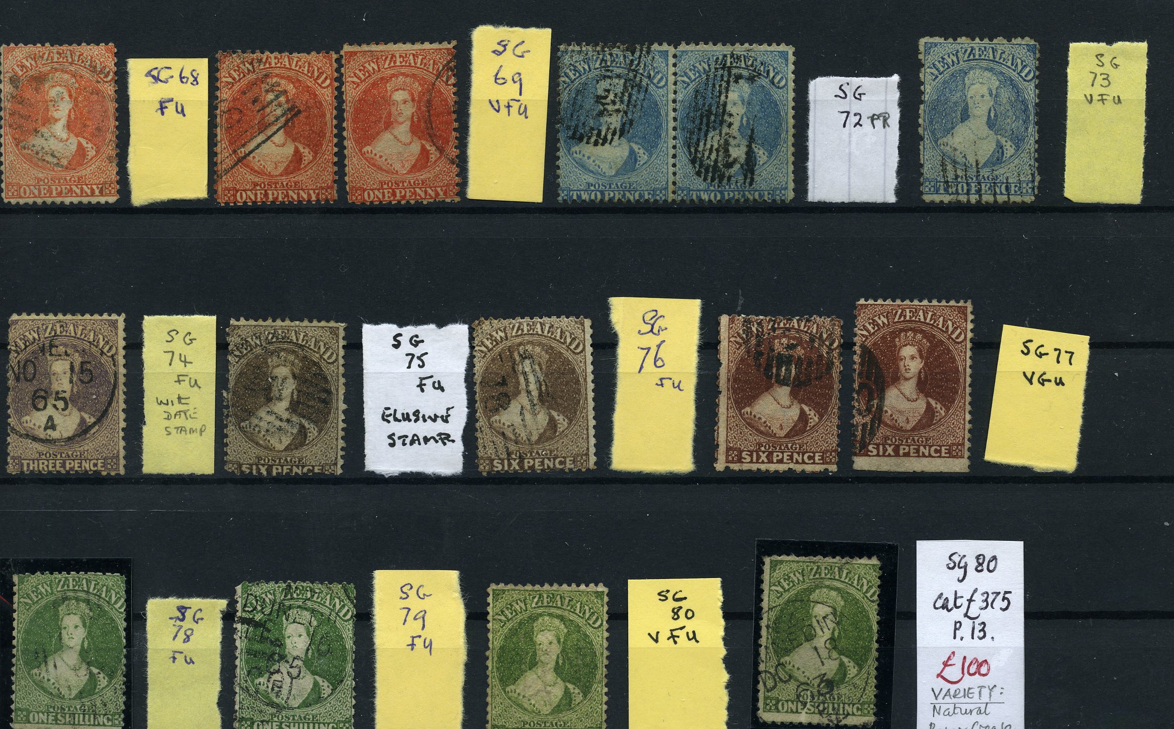 1862-4 John Davis watermark Large Star, perf...