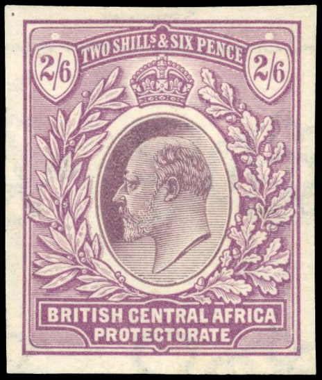 Nyasaland SG 53 1903 2/6d colour trial