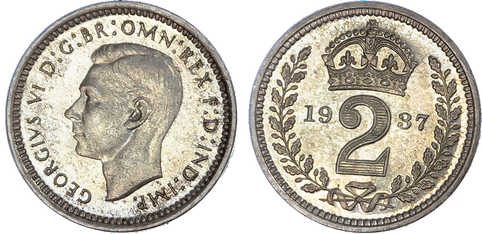 George VI (1936-52), Maundy set, 1937