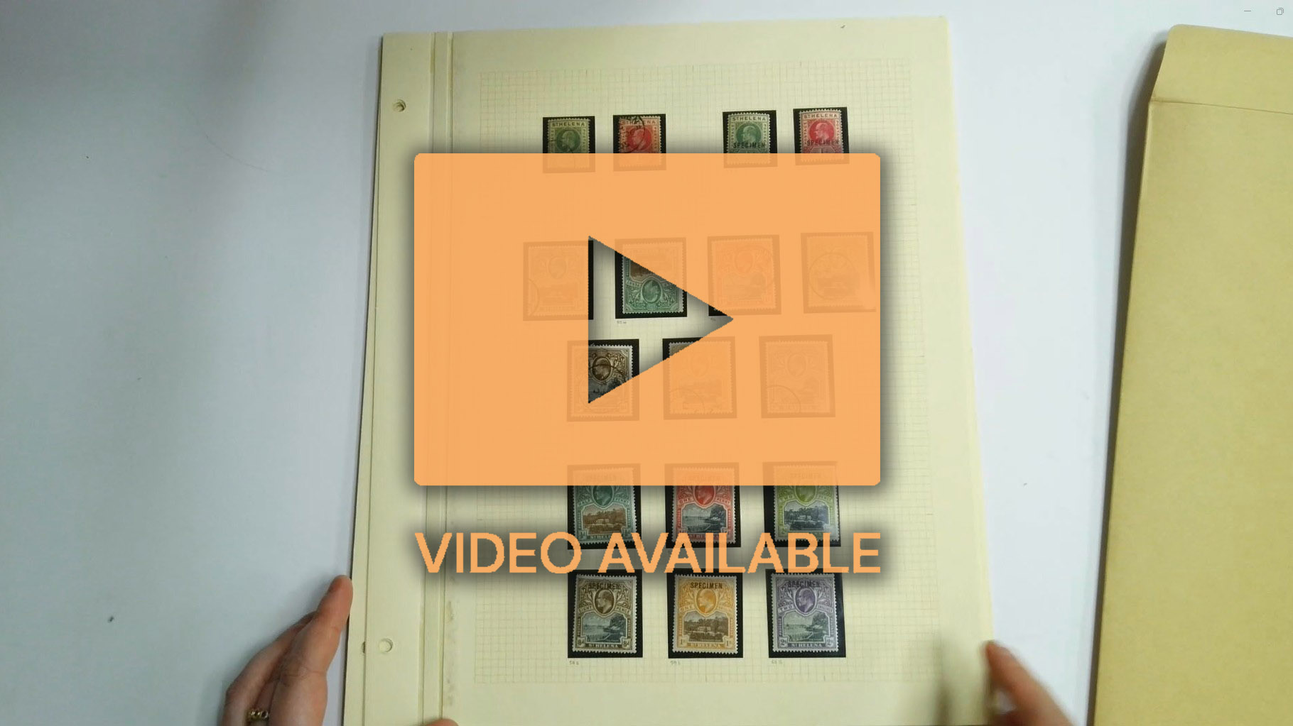 St Helena 1902-37 collection on leaves