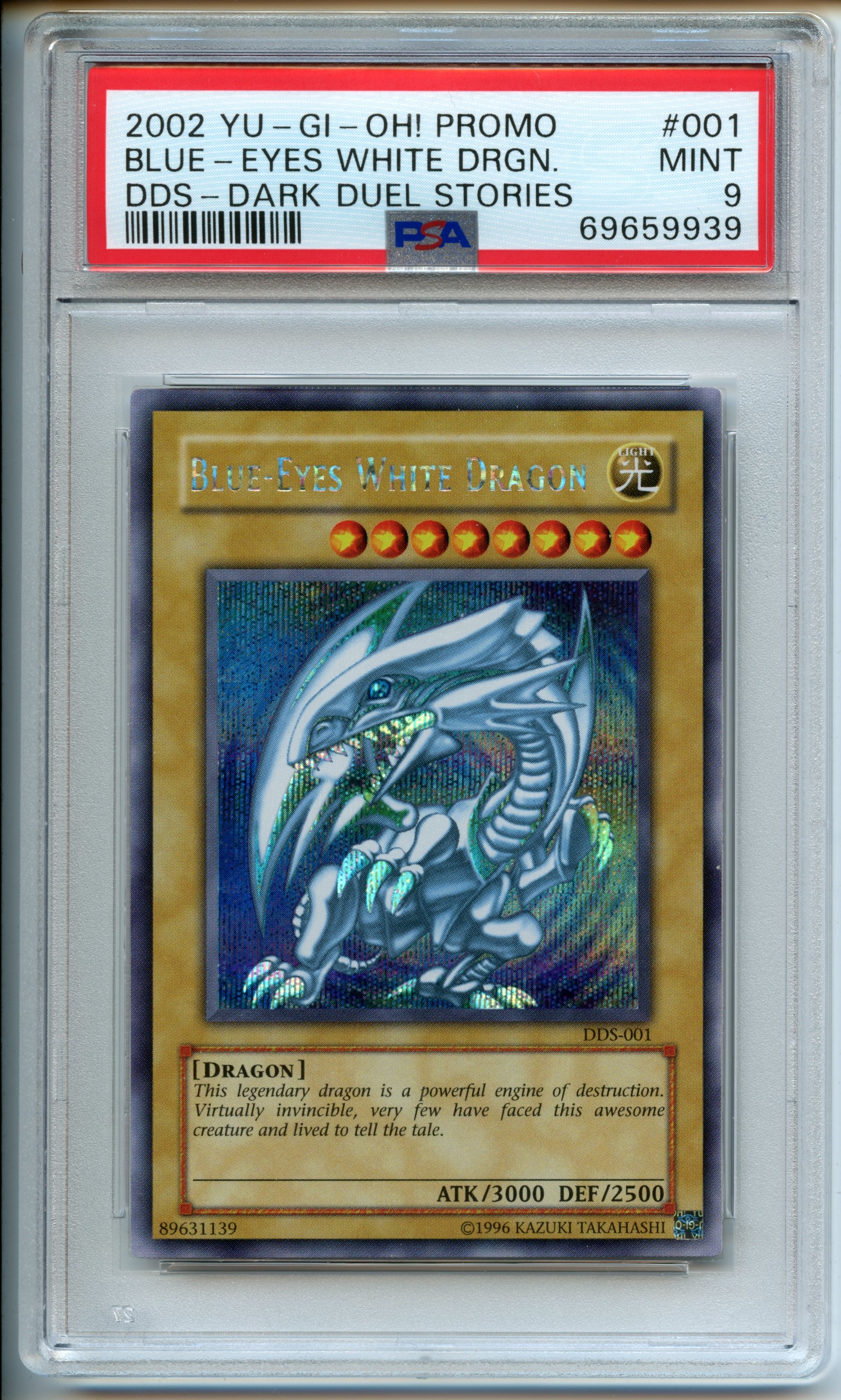 Yu-Gi-Oh! - Blue-Eyes White Dragon   - Dark Duel Stories  - PSA 9 