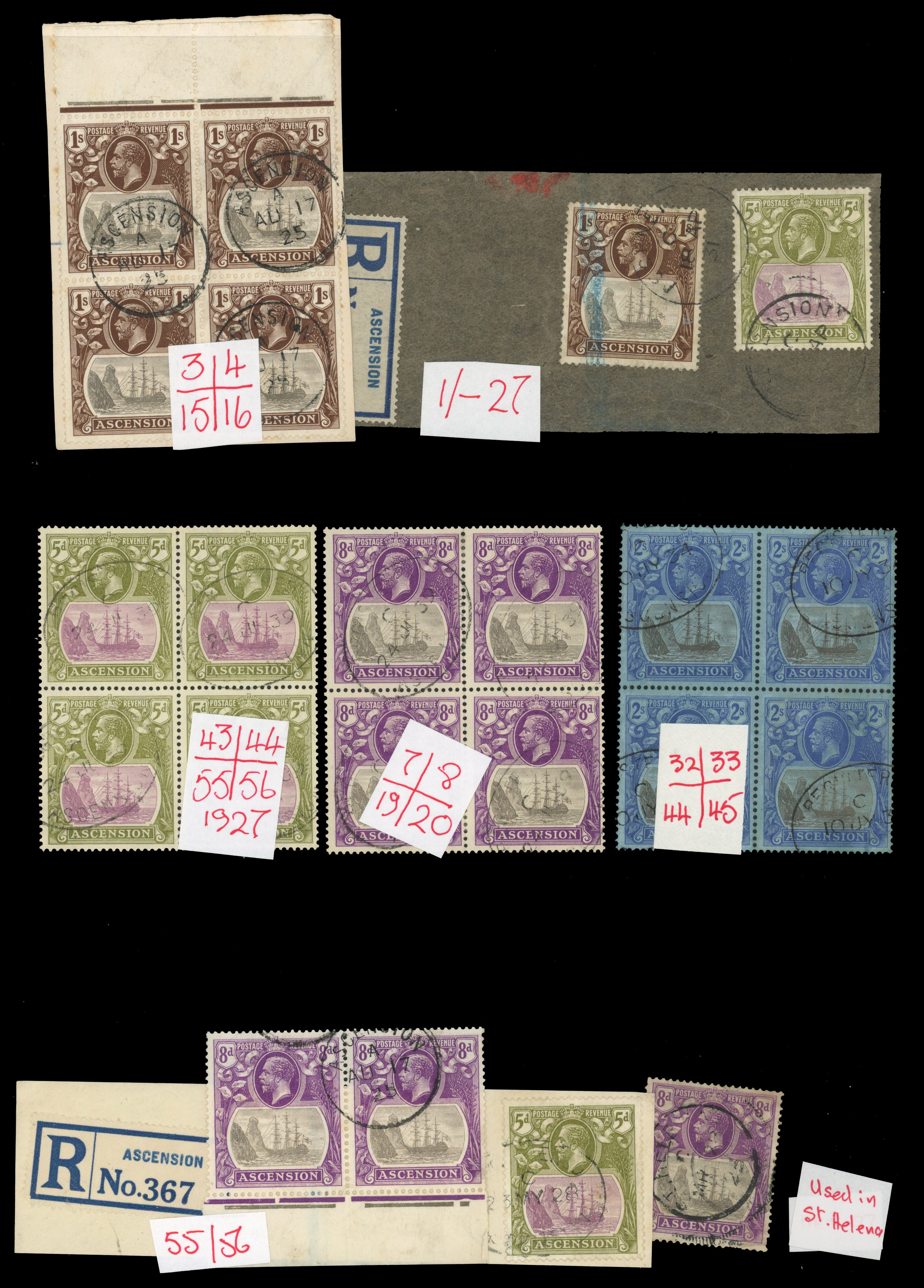 Ascension SG 10/19 used blocks
