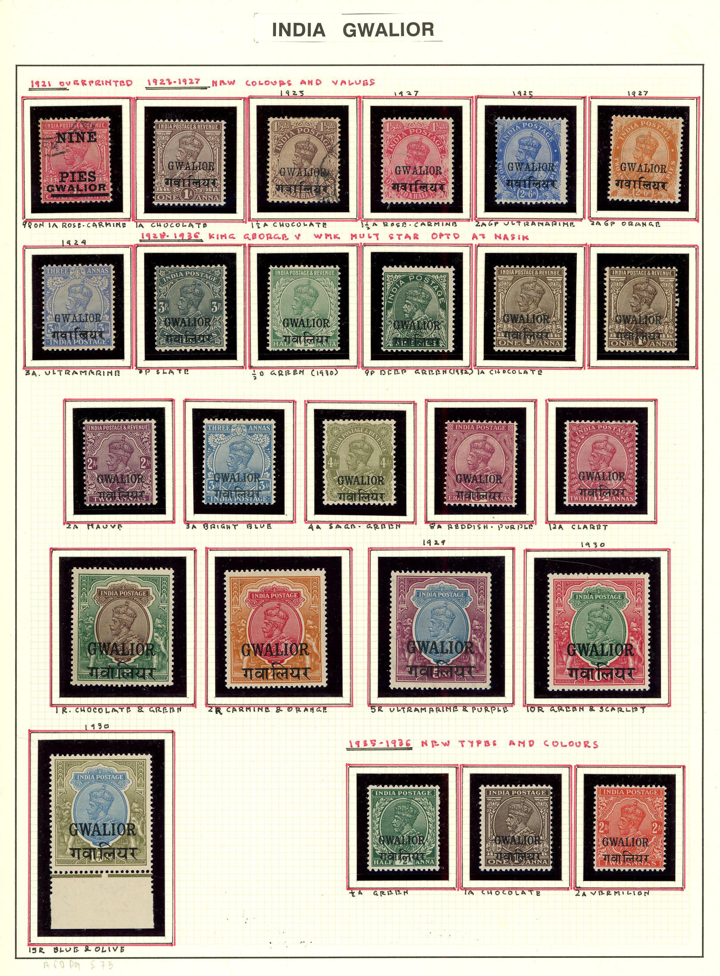 1921-47 mainly mint collection (84) on...