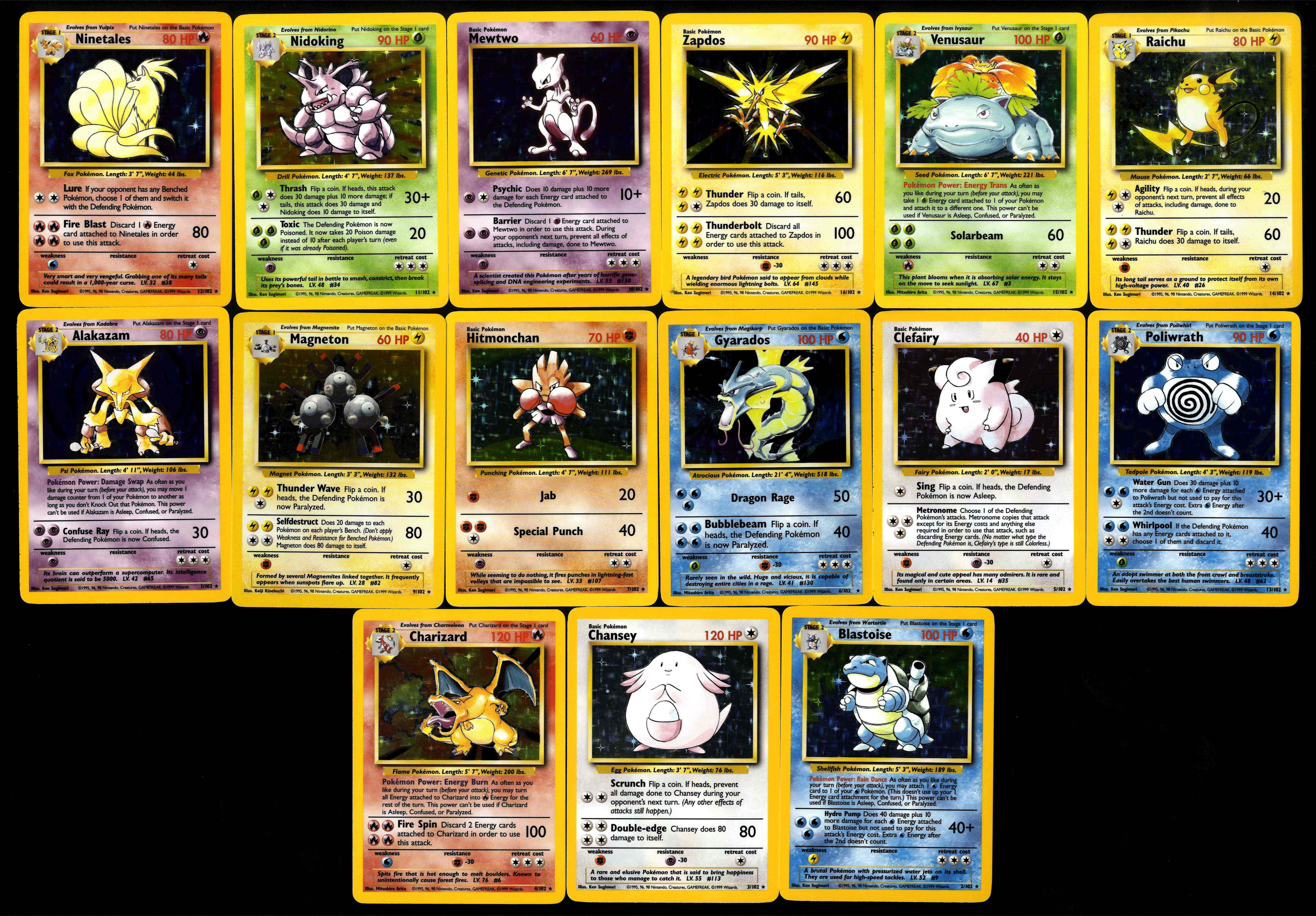 Base Set - Unlimited & 4th Print - 82/102 cards