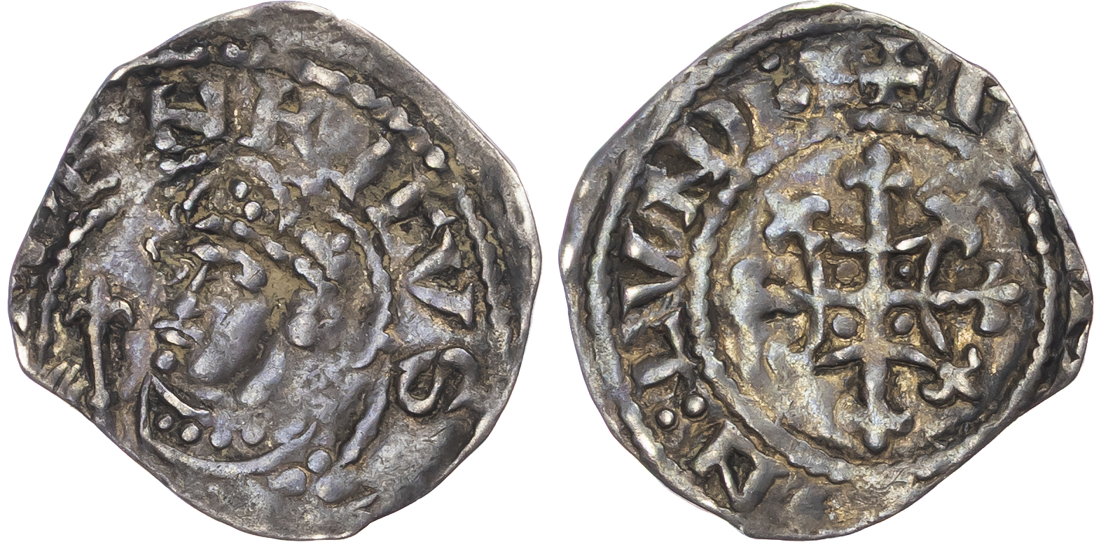 Henry I (1100-1135), AR Penny, Quadrilateral on Cross Fleury type (1125-c. 1135), London mint, Wulfgar as moneyer.