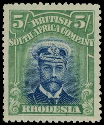 1913-7 5/- Head Die II, perf 15. Large part...