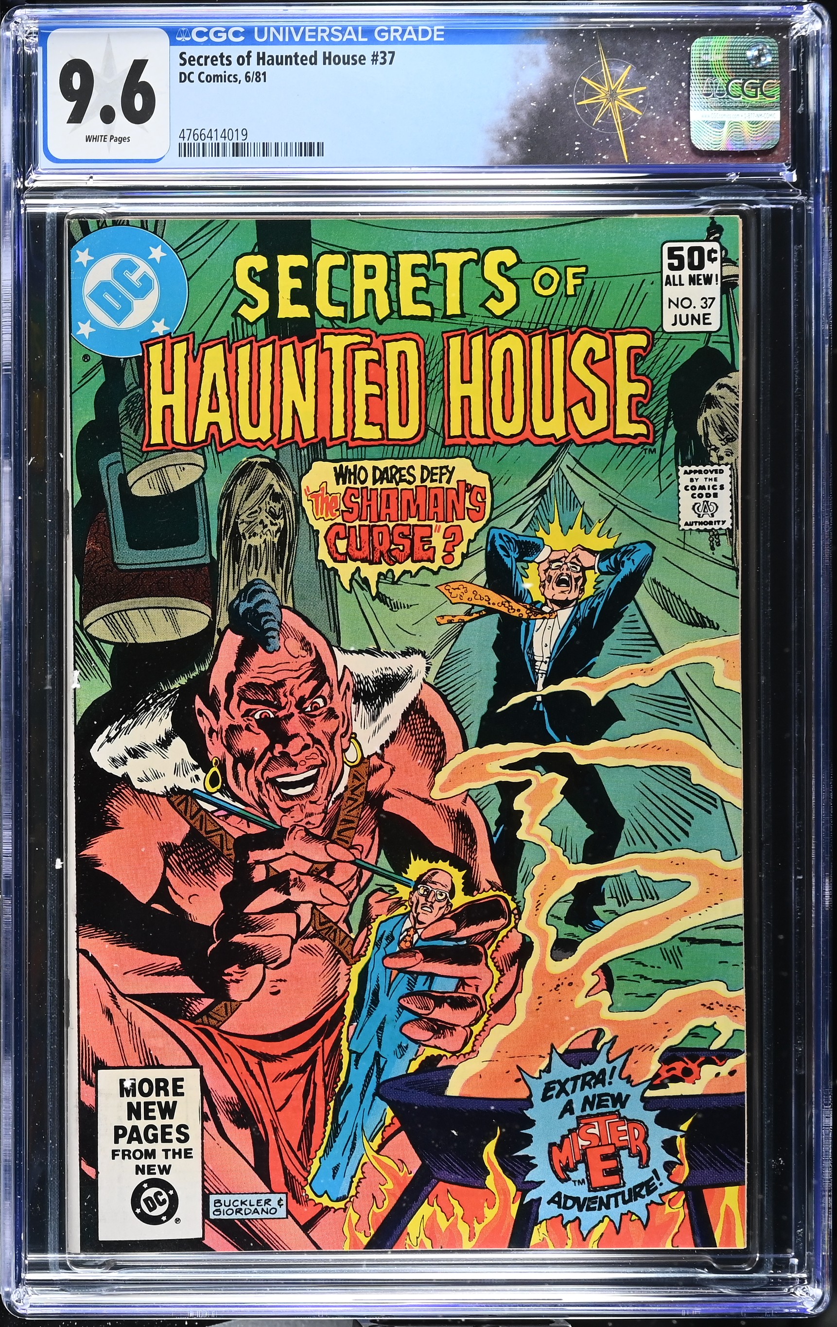 Secrets of Haunted House #37 CGC 9.6 Cover by Rich Buckler & Dick Giordano (DC Comics, 1981) White Pages
