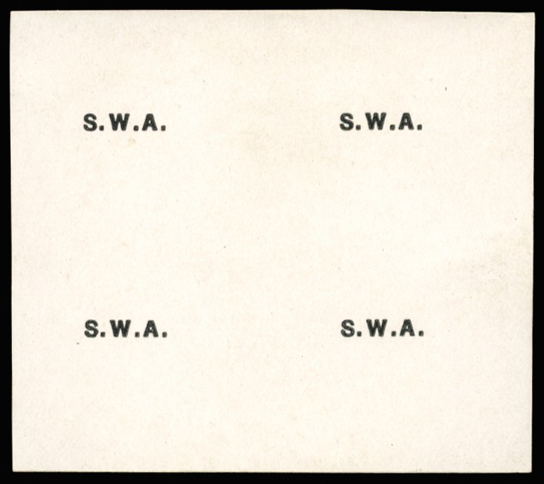 1927 proof in black on glazed paper of...