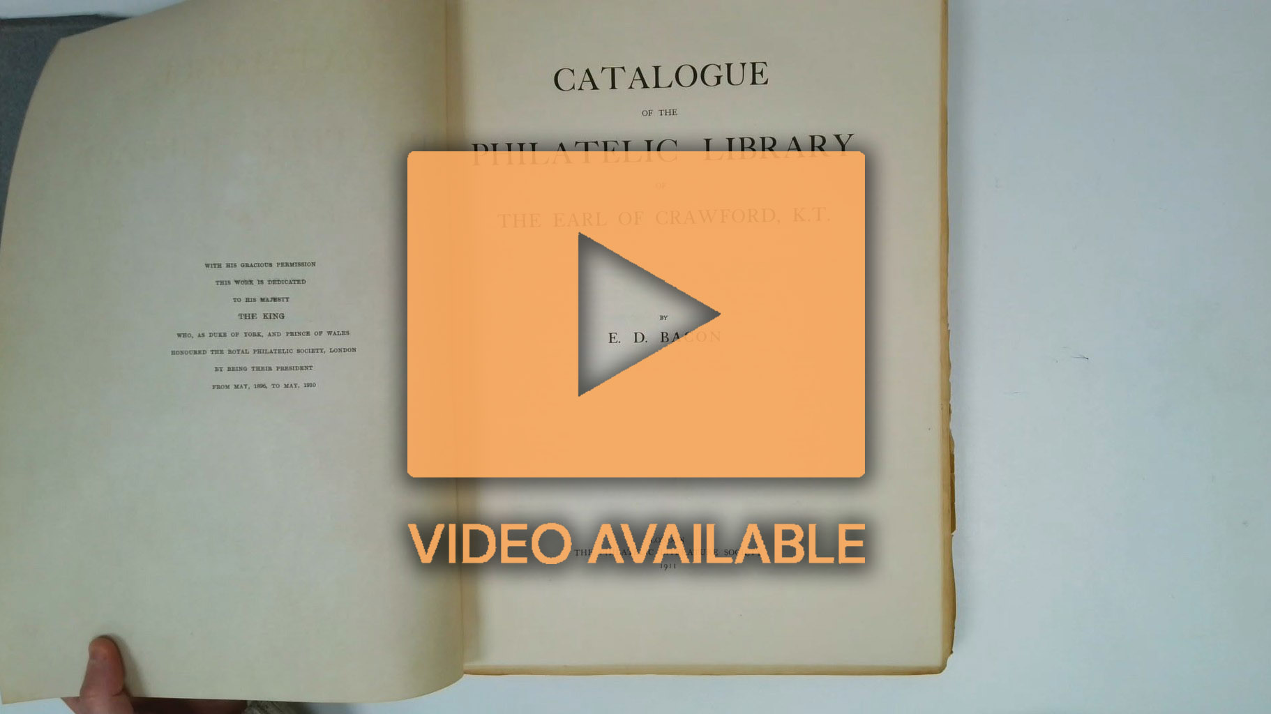 1911 Earl of Crrawford Philatelic Library