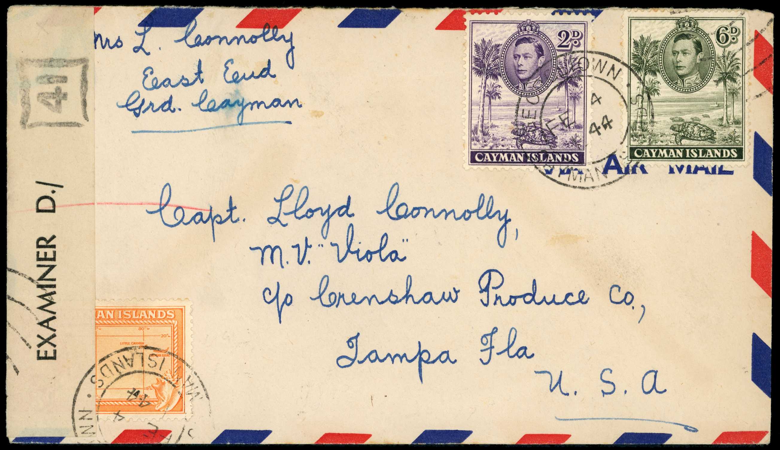 1944 Type L6 Jamaican labels used in the...