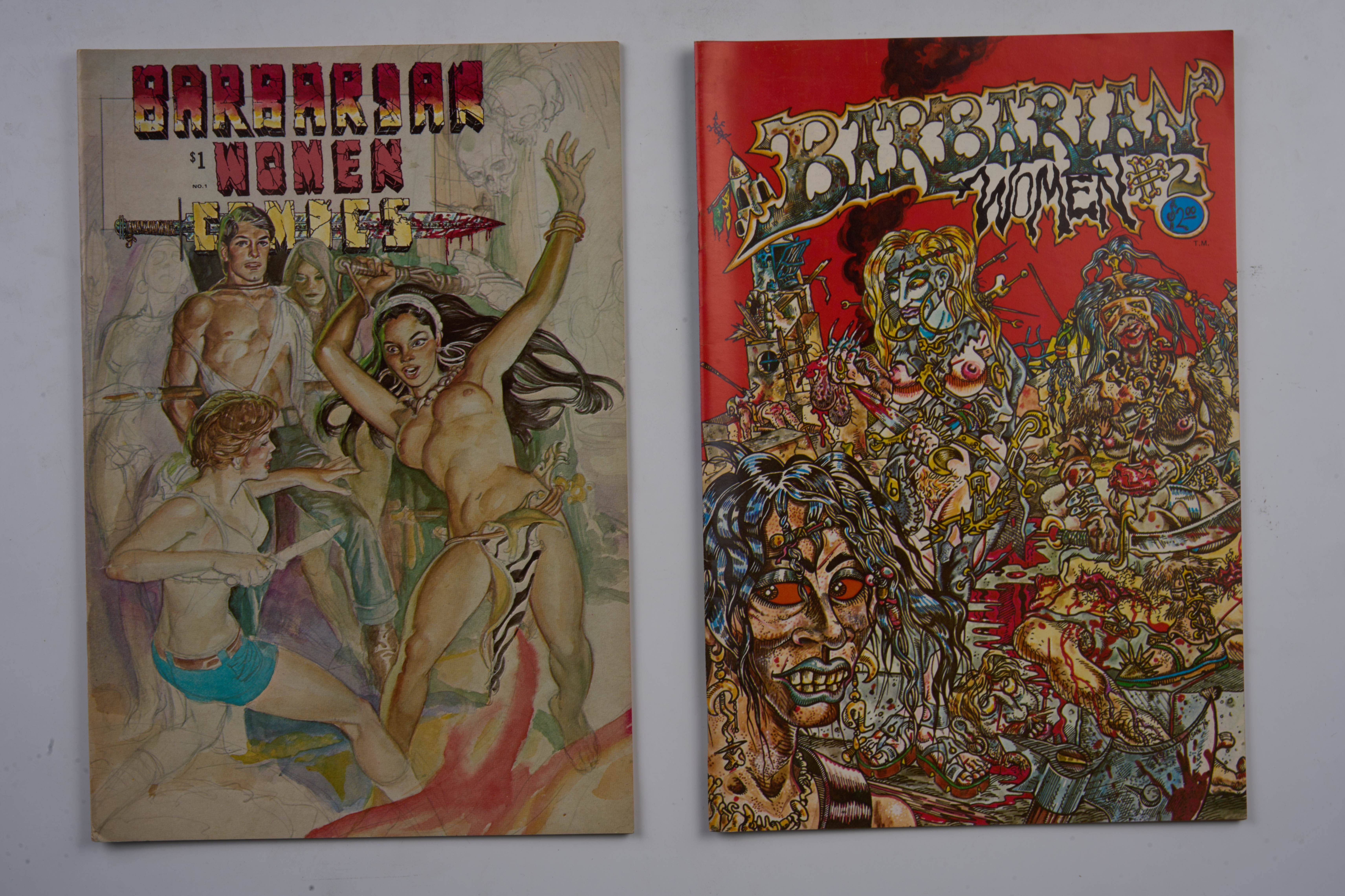 Underground Bob Sidebottom Comics & Barbarian Killer Funnies (California Comics/Bud Plant, 1974-77) Bundle of 6