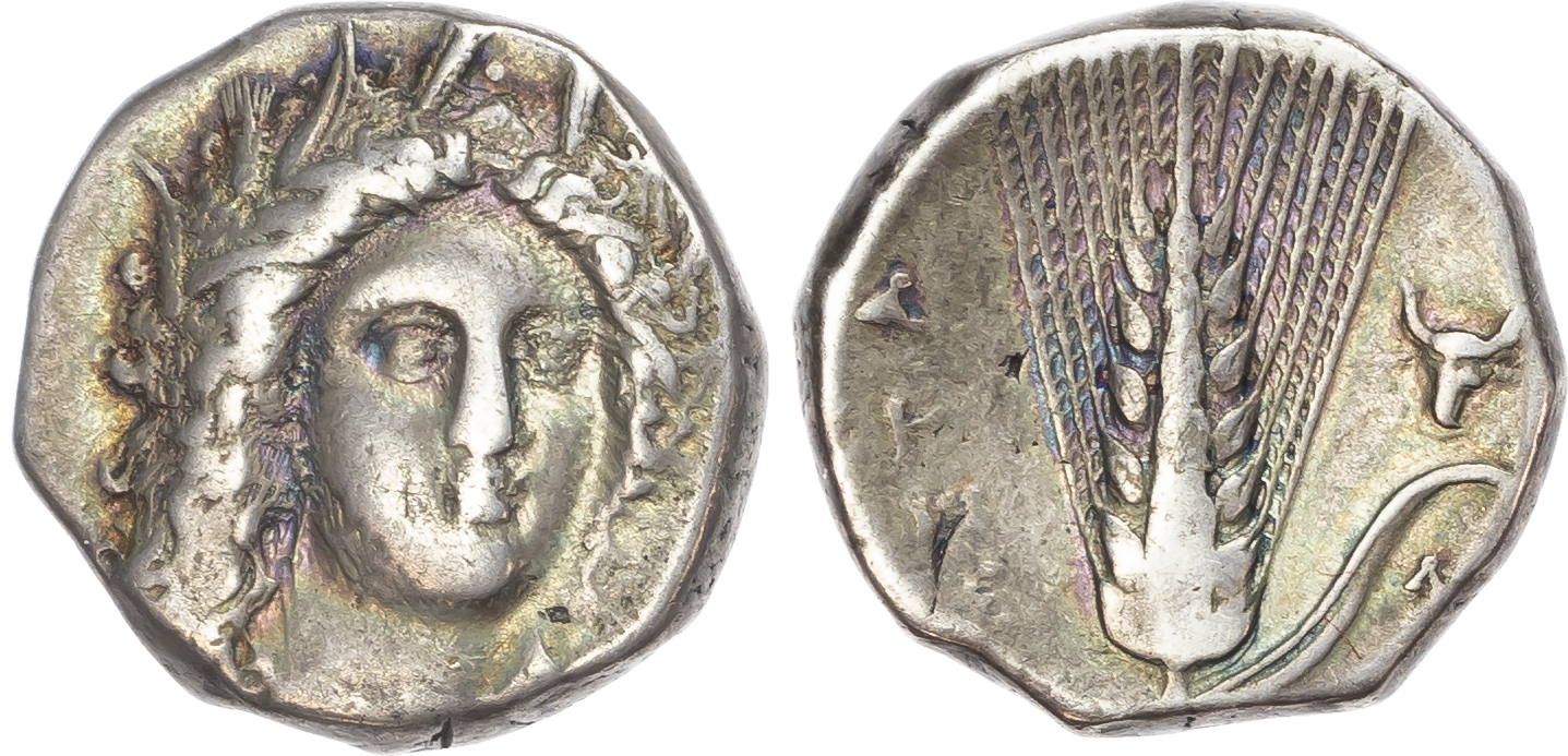 Lucania, Metapontum (c. 330-290 BC)  AR Nomos, 7.84g. 