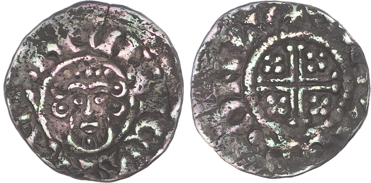 John (1199-1216), Penny, short cross coinage, class 6b (1209-1217), London mint, Walter moneyer.
