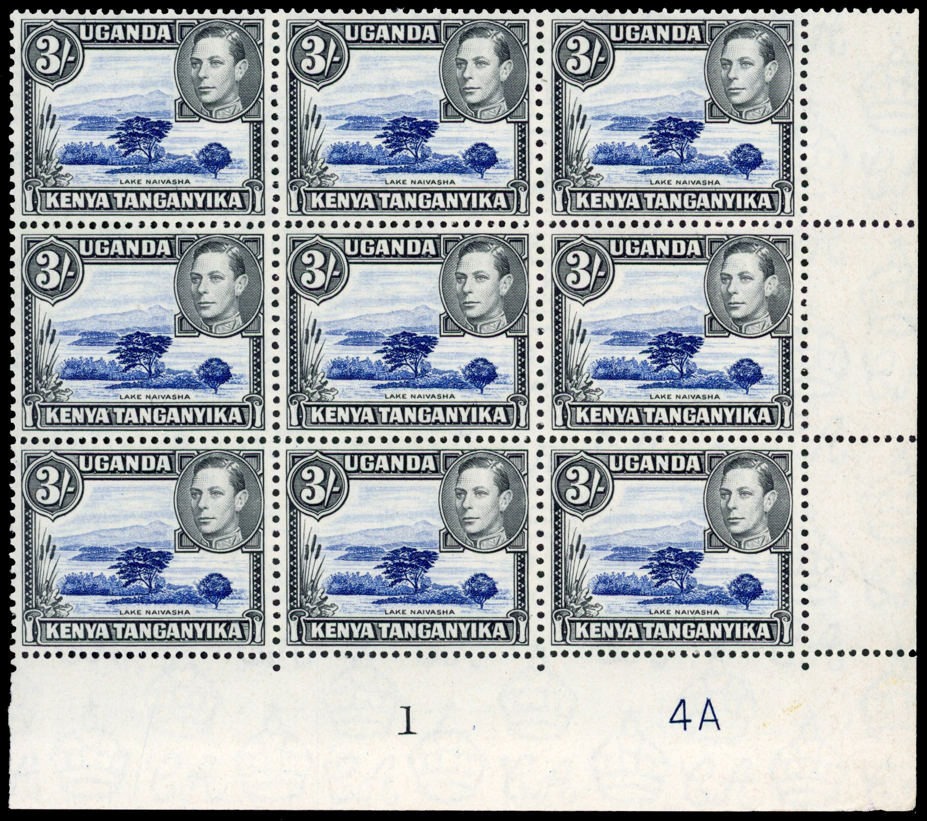 KUT SG 147a Plate block mint