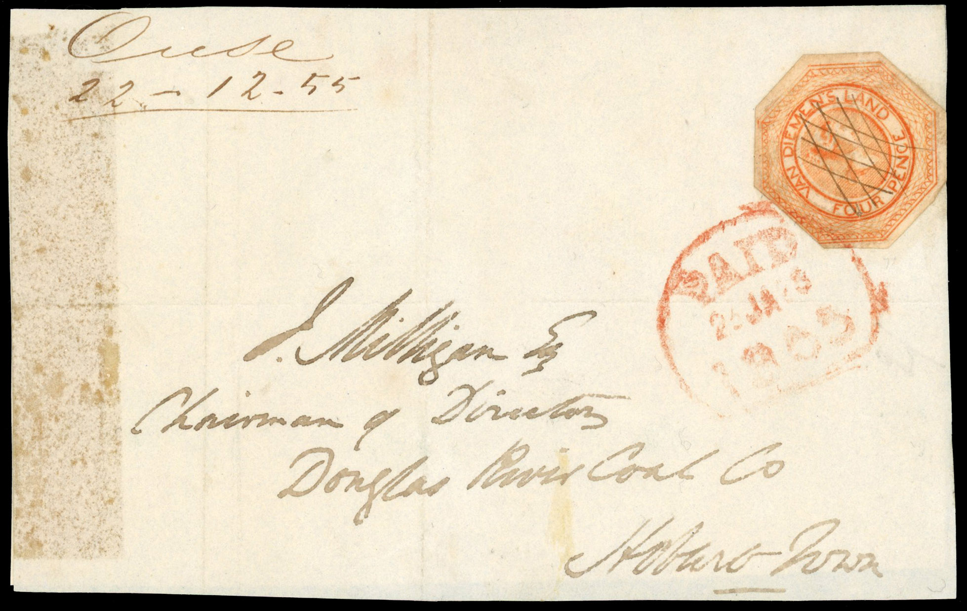 Tasmania 1853 4d group used