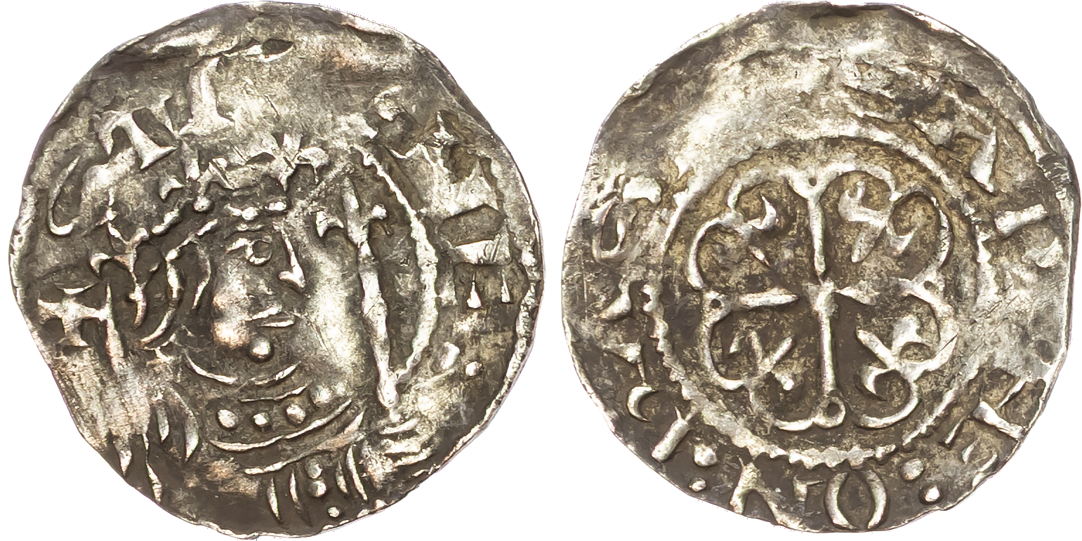 Stephen (1135-1154) Penny, Cross Moline 'Watford' type (c. 1136‑45), Hastings mint, moneyer Sawine.
