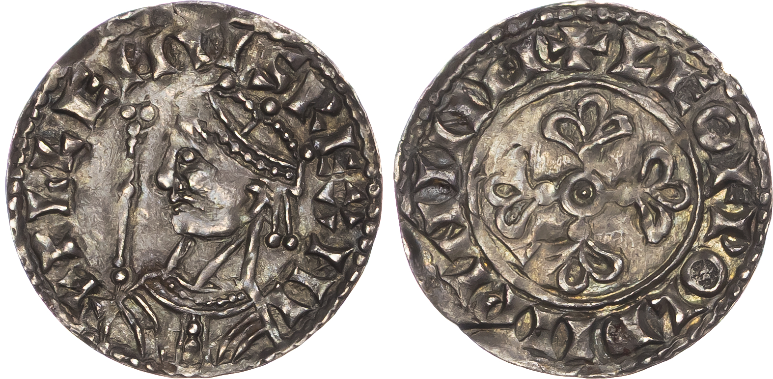 William 'the Conqueror' (1066-1087), AR Penny 1.32gm., 1066-1068, Profile Left type. Winchester, Leofwold.