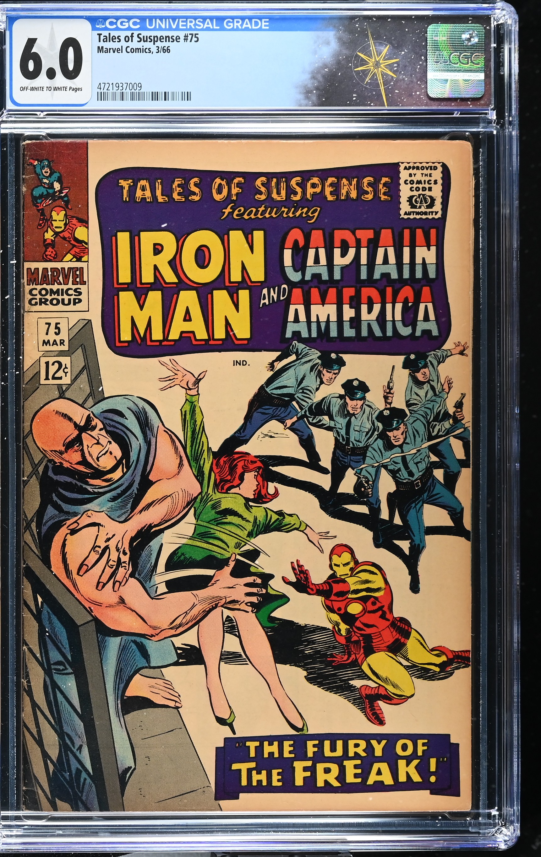 Tales of Suspense #75 CGC 6.0 1st Appearance of Sharon Carter (Marvel Comics, 1966) Off White to White Pages