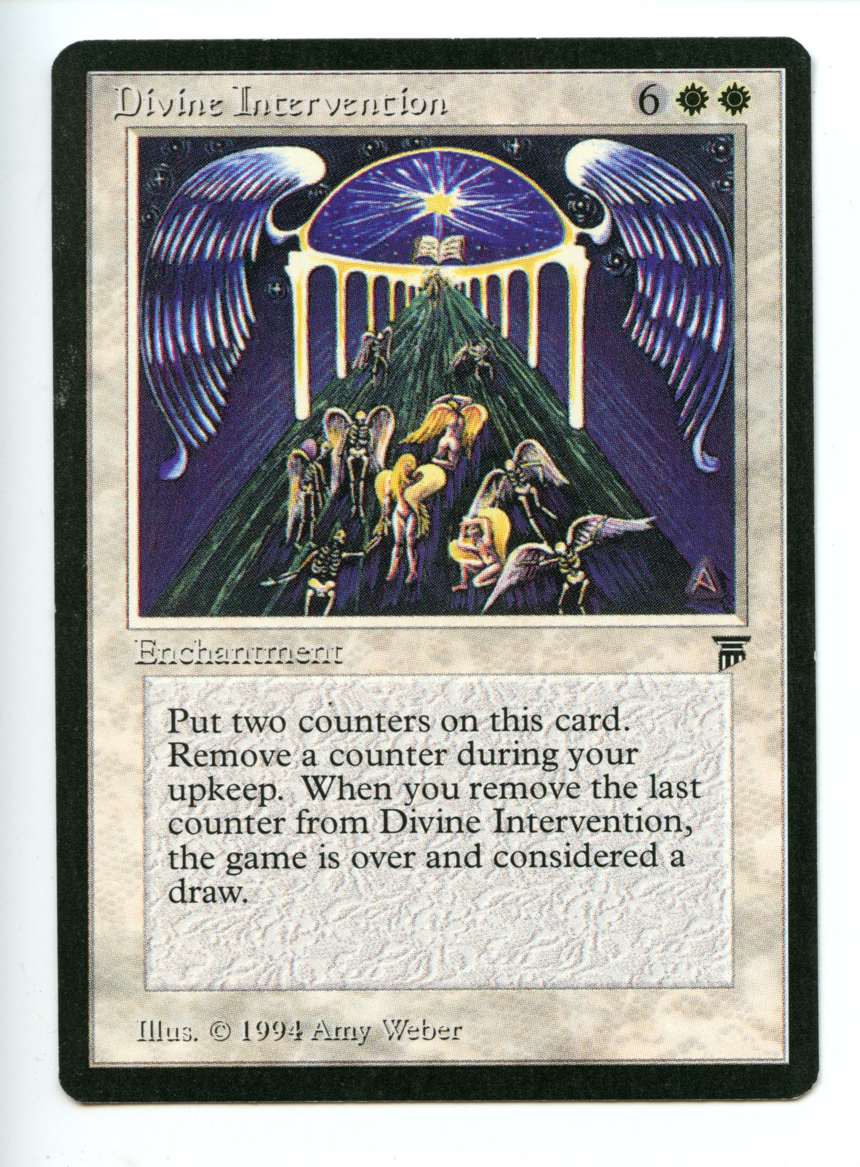 Magic the Gathering - Divine Intervention   - Legends - Lightly Played