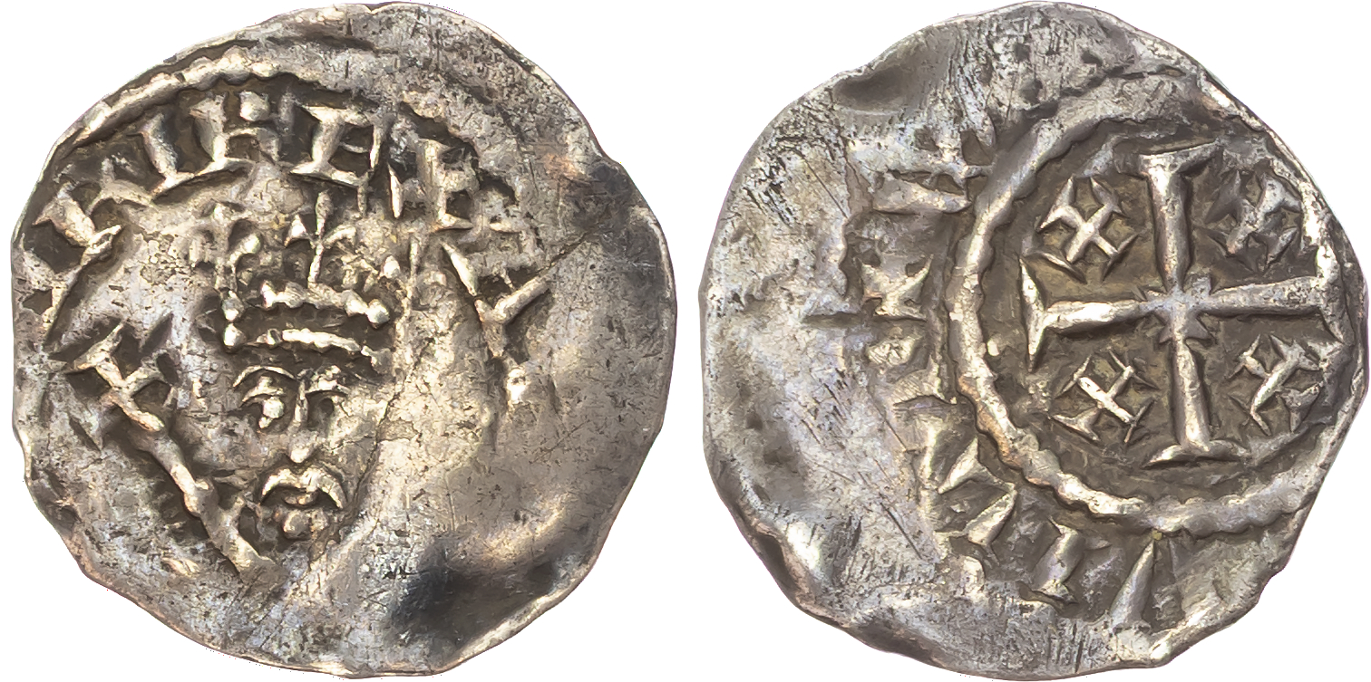 Henry II (1154-1189) Tealby coinage (1158-80) Cut Halfpenny (1), Penny (1).
