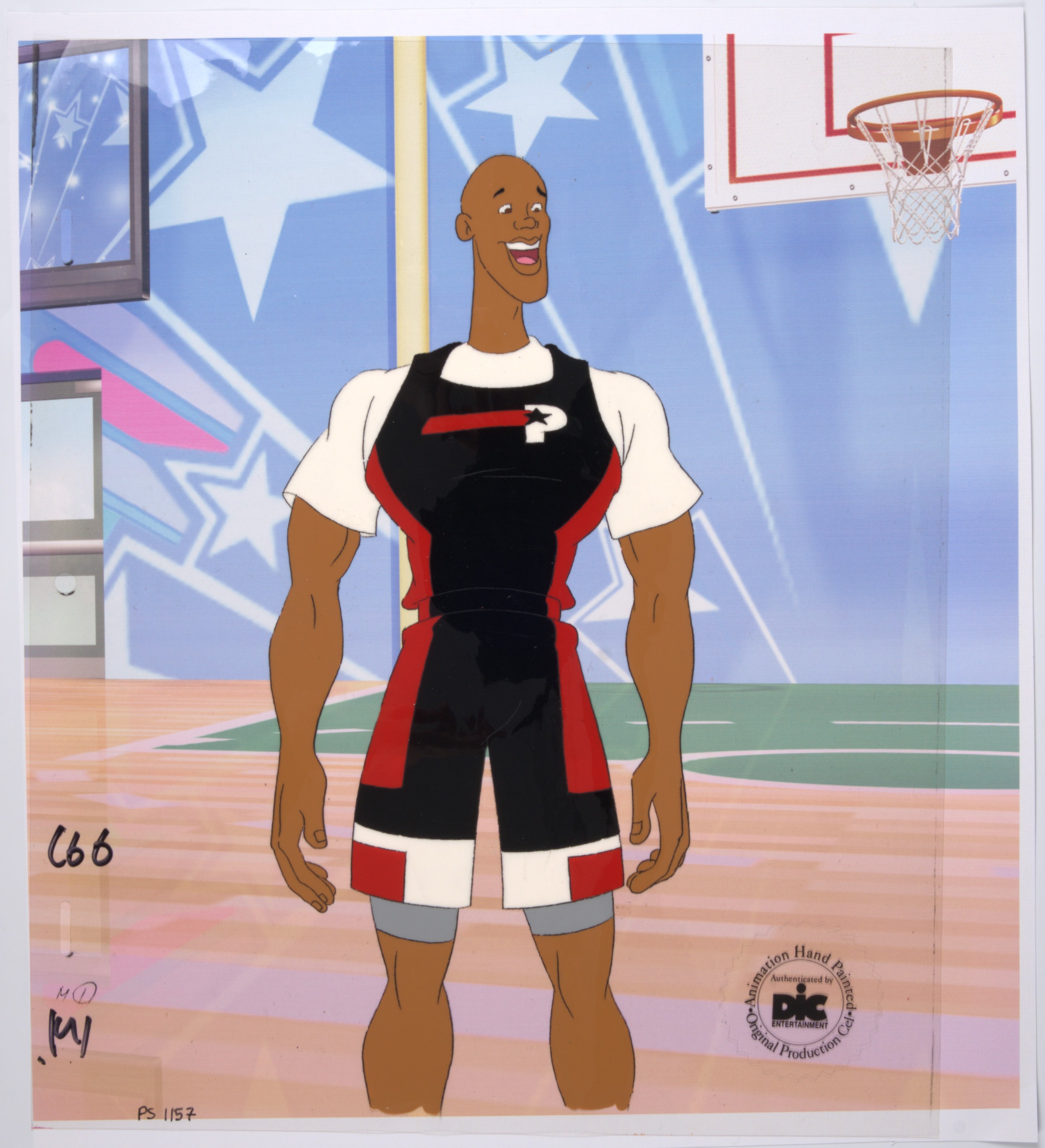 Pro Stars Original Hand Painted Michael Jordan & Bo Jackson Animation Cels (DIC Animation City, 1991) Total 2