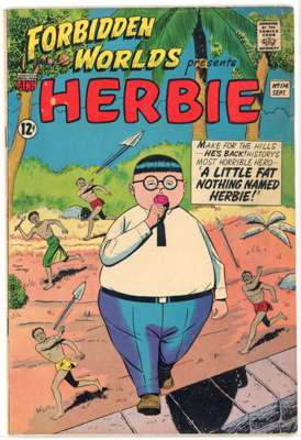 Forbidden World Herbie, Capt. Savage #1, Captain Easy & Bomba The Jungle Boy #1 (ACG/Marvel/Standard/DC Comics, 1948-1967)