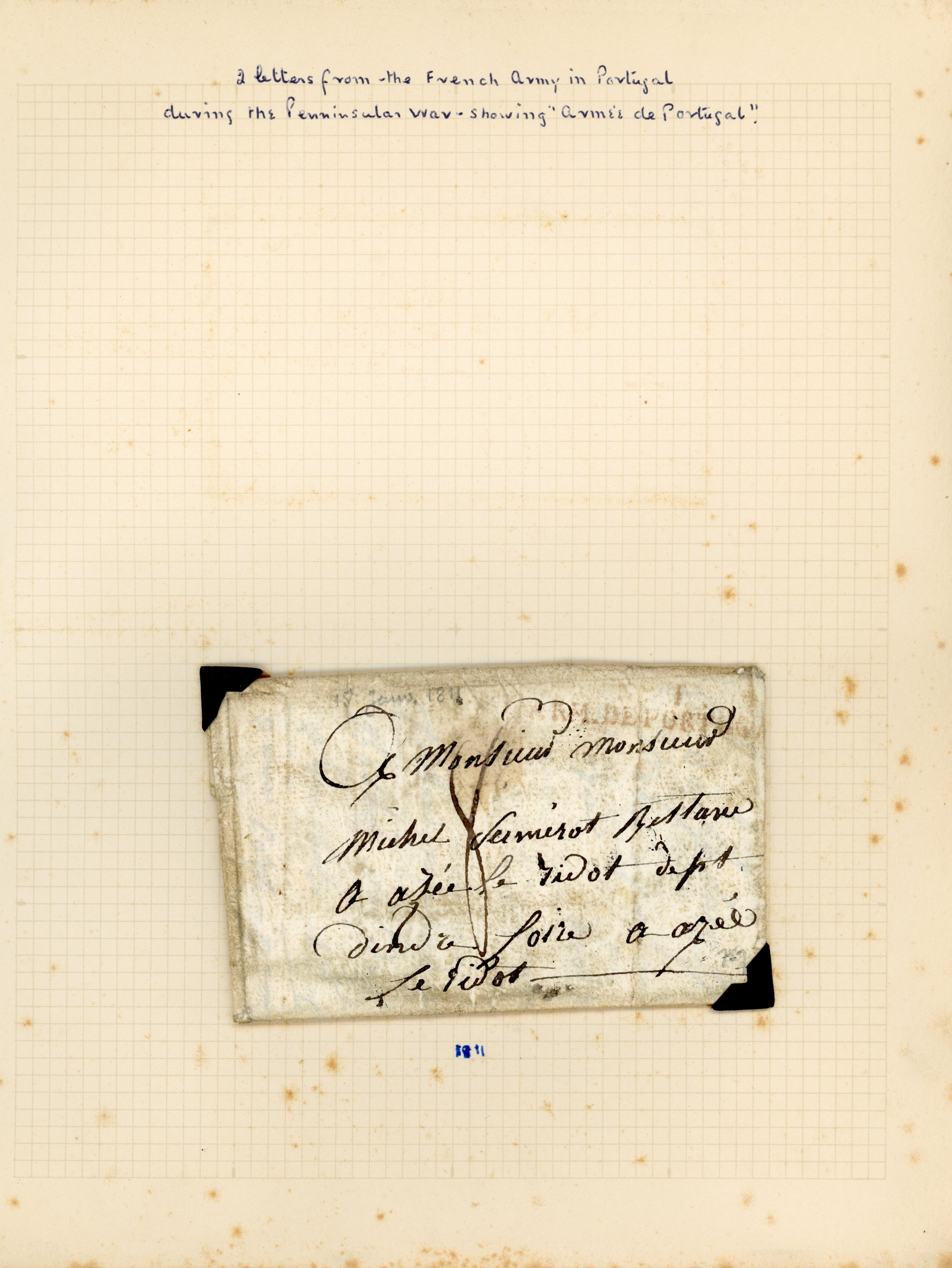 France Military postal history collection, with letters from Grand Army
