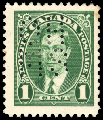 Canada SG O97 1937-38 official 1c green
