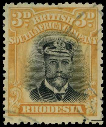 1918-21 3d Head Die IIIB, perf 14, toned...
