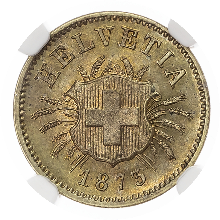 Switzerland. Federal State Bi 5 Rappen. 1873B. 