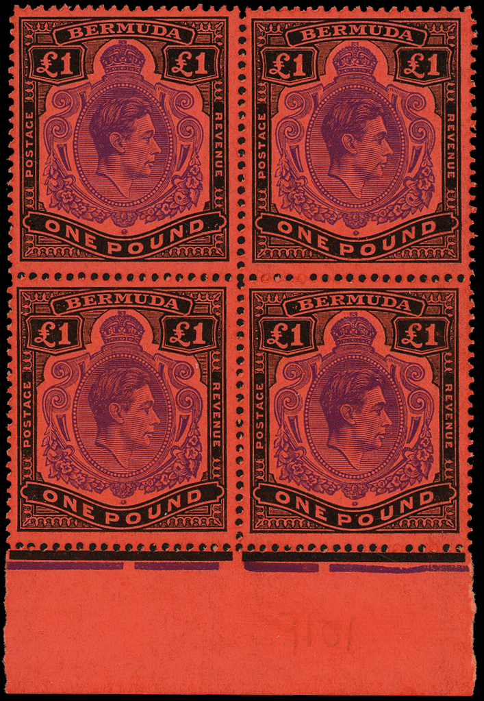 Bermuda SG 121e block mint