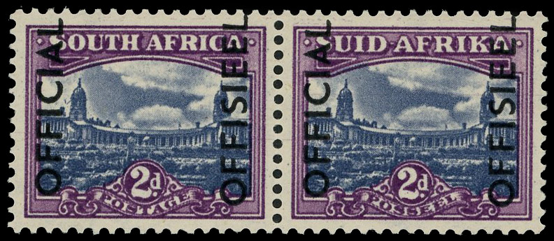 South Africa SG O45a pair mint