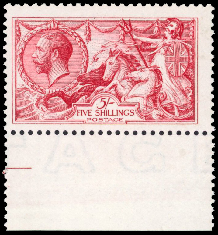 GB 1913 5s rose-carmine mint