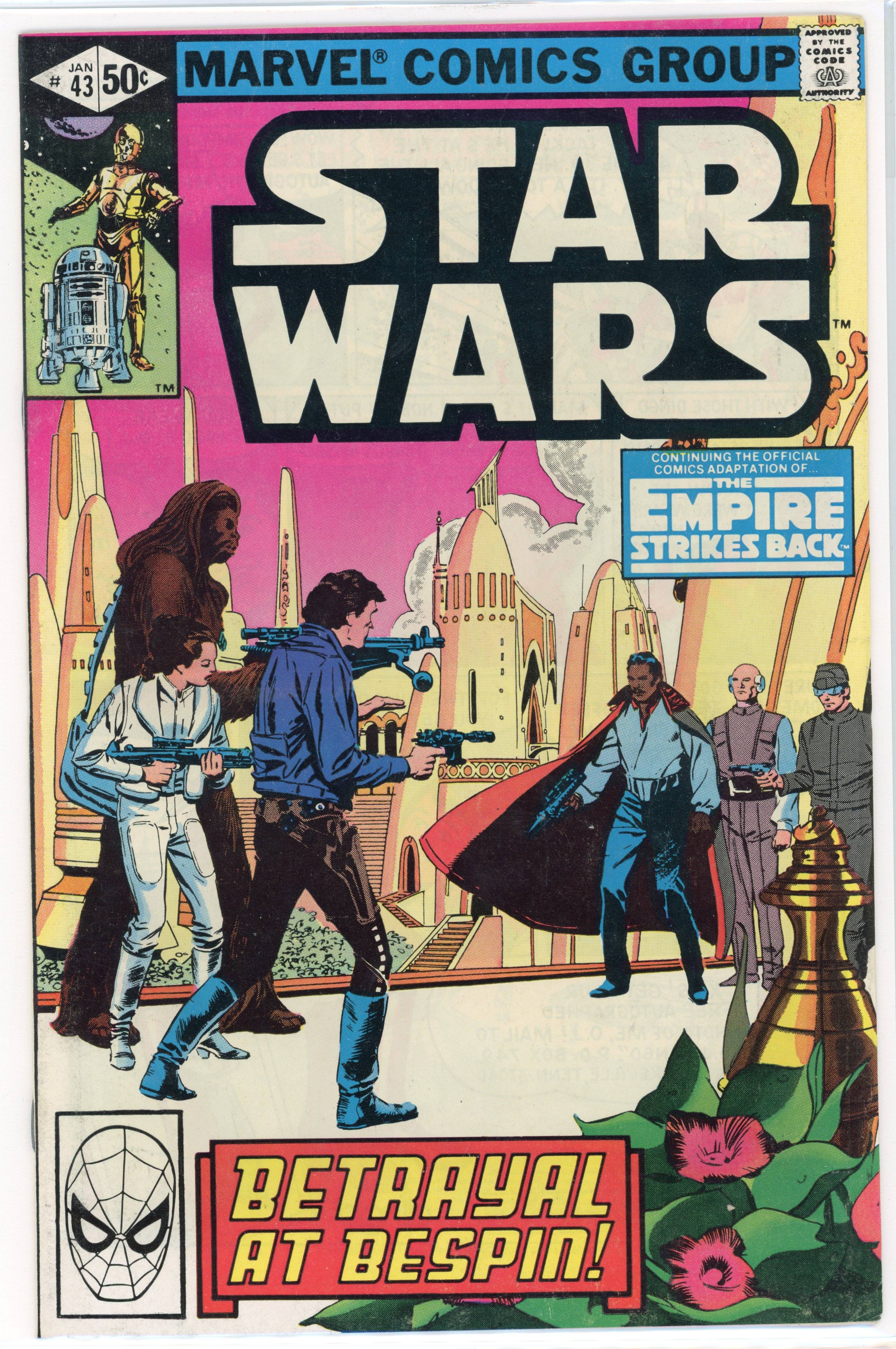 Star Wars #43 (Marvel Comics, 1981) First comic book appearance of Lando Calrissian