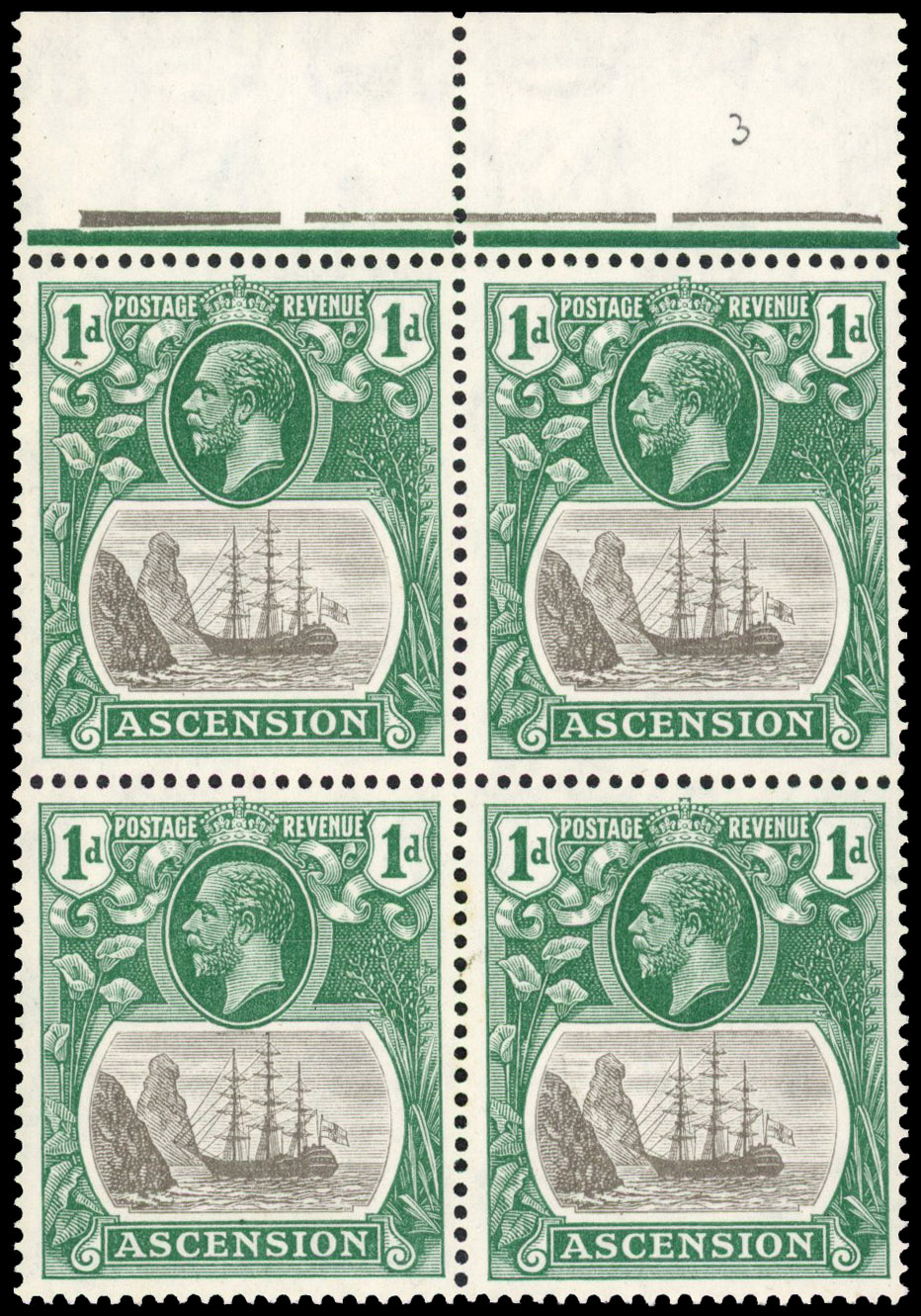 Ascension SG 11d block mint