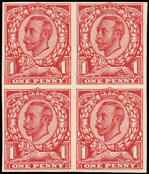 GB 1912 SG341var Trial extra superfine very white paper