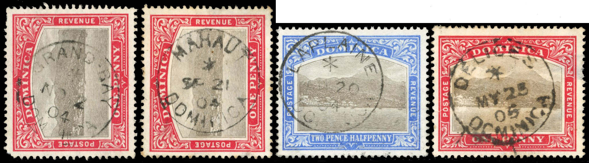 Dominica postmark range