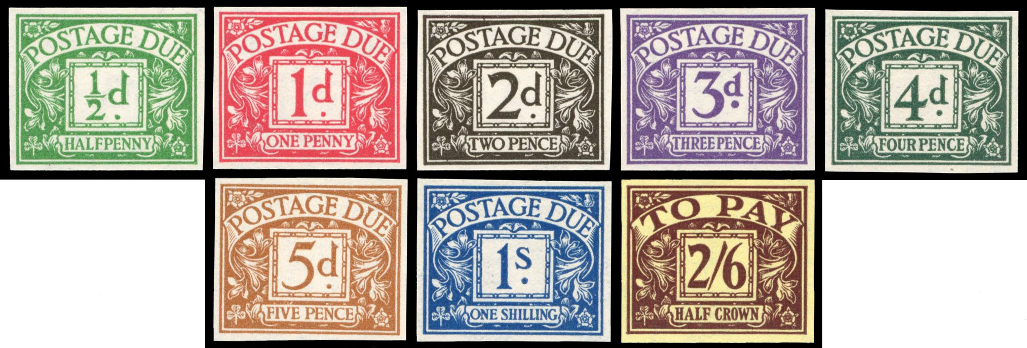 GB 1936 SG D19-26 imprimaturs