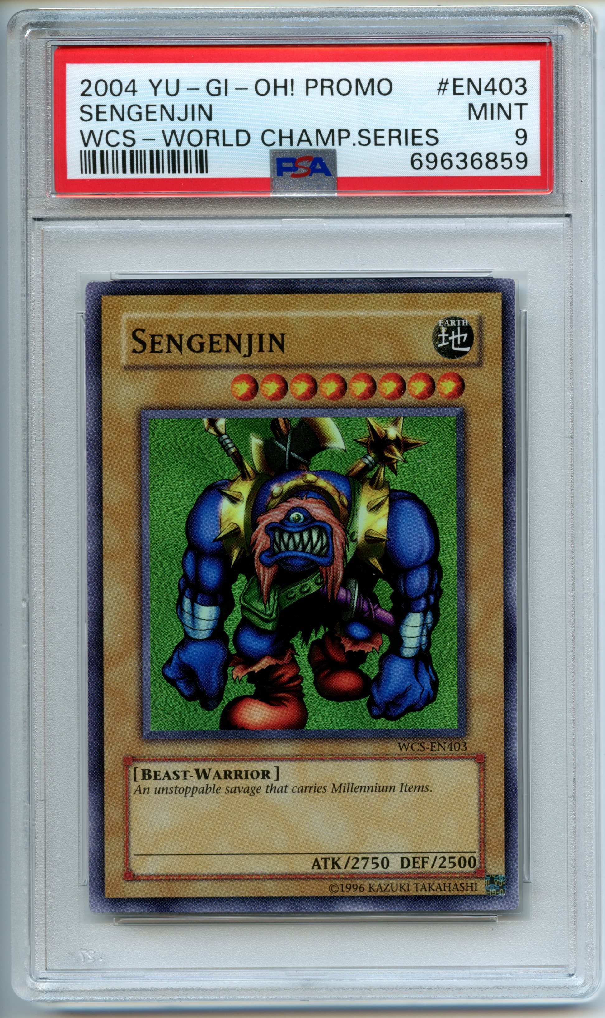 Yu-Gi-Oh! - Sengenjin 1st Edition  - World Champion Series  - PSA 9 