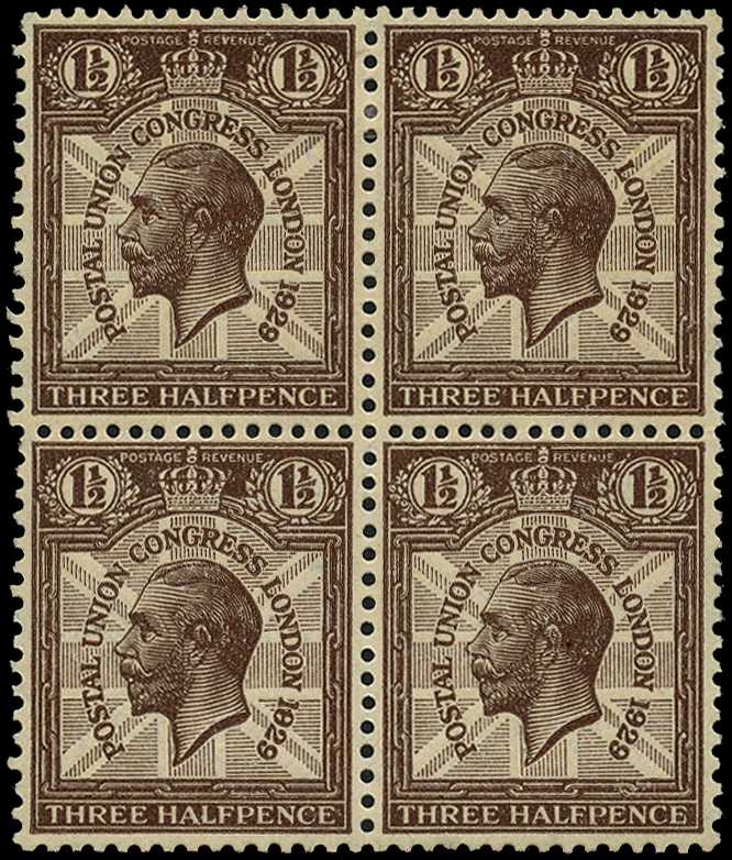 1929 9th Postal Union Congress 1½d...