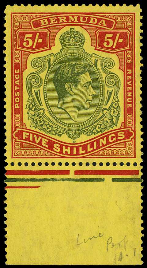 1941 (May) 5/- line perf, a fresh lower...