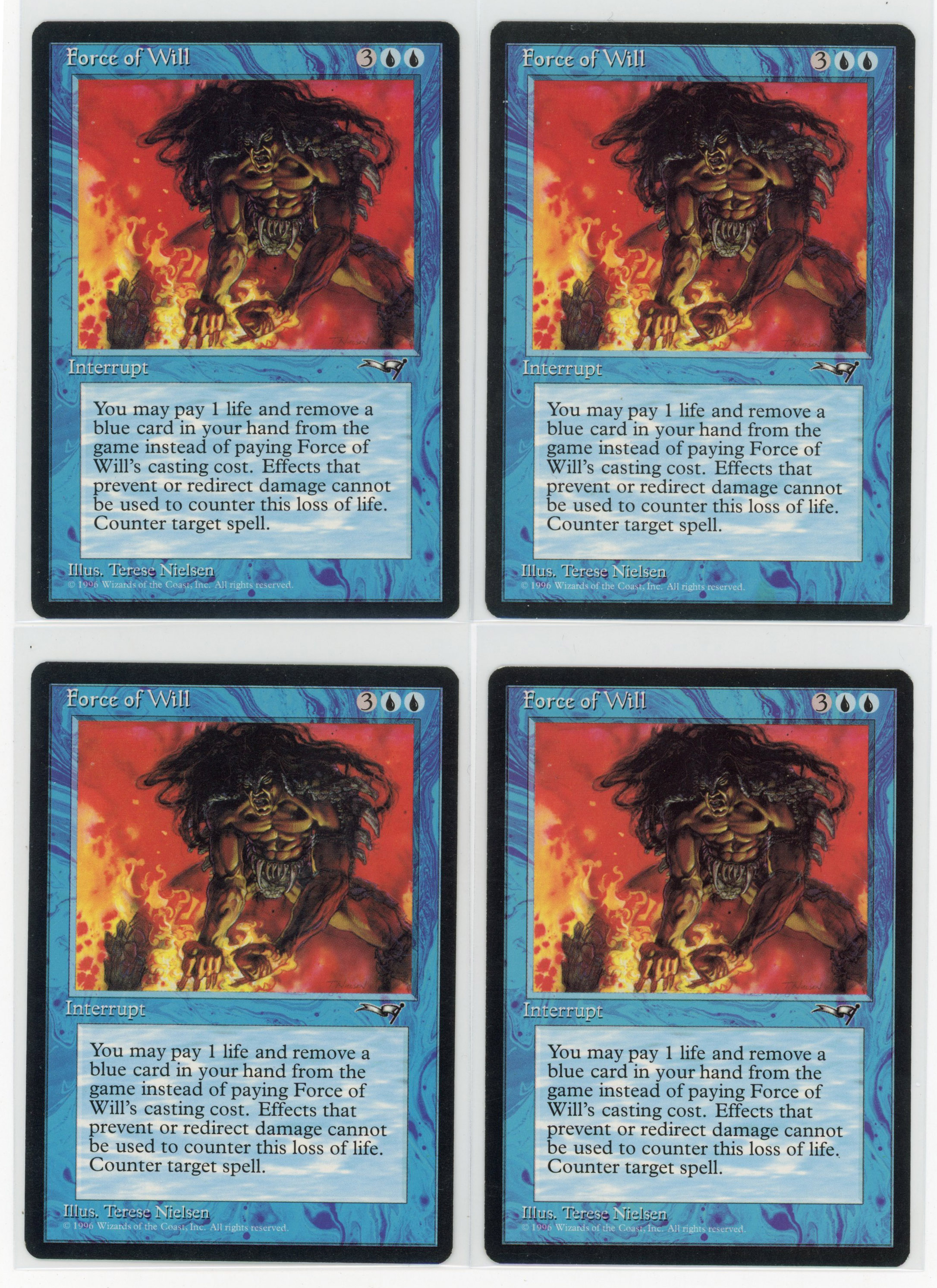 Playset of Force of Will - Alliances (EX-NM)