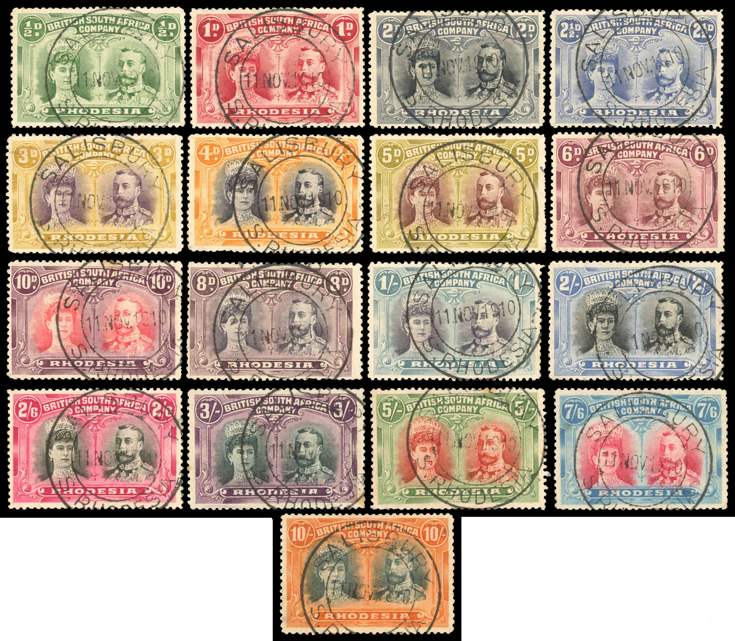 ½d to 10s with First Day cancels