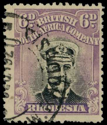 1918-21 6d Head Die II retouch, perf 14,...