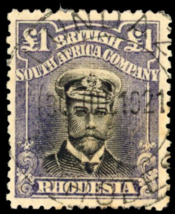 Rhodesia £1 SG 255t Lundazi cancel used