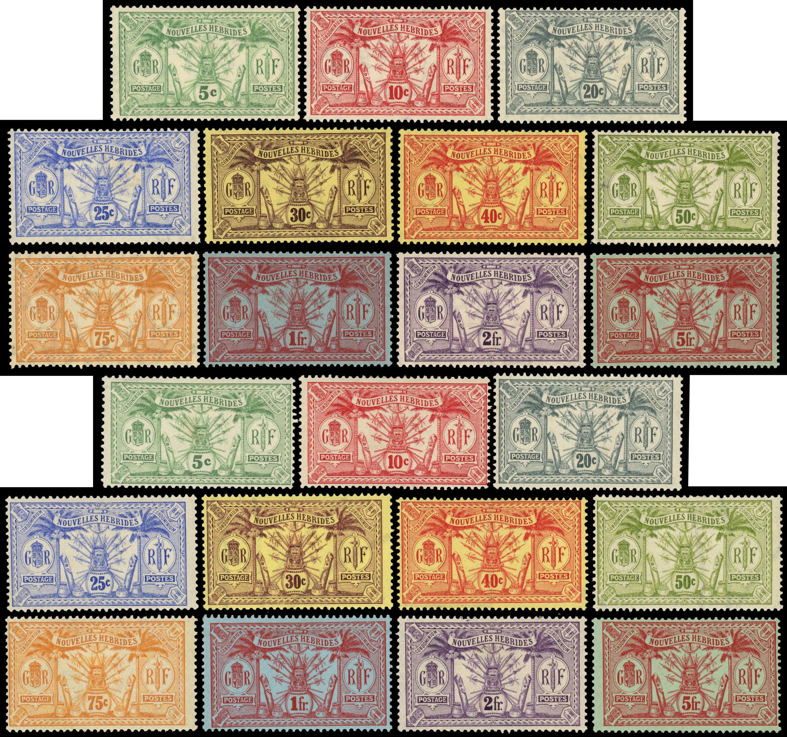 French New Hebrides mint collection
